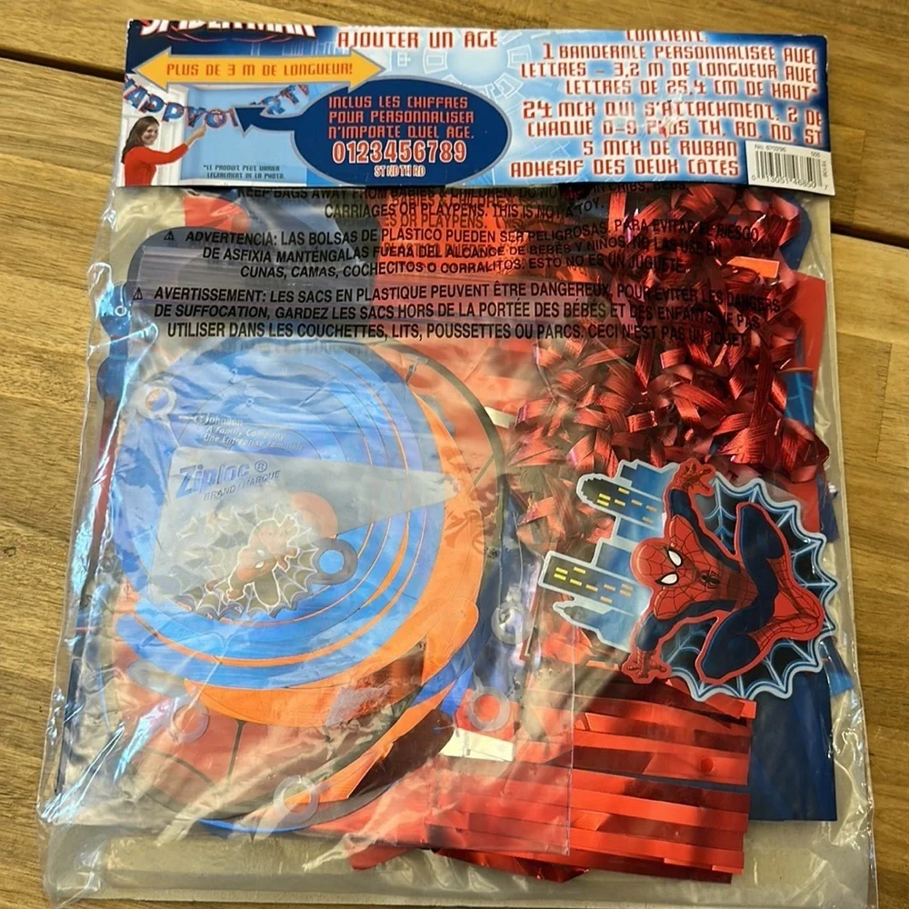 MARVEL spiderman jumbo letter banner kit
